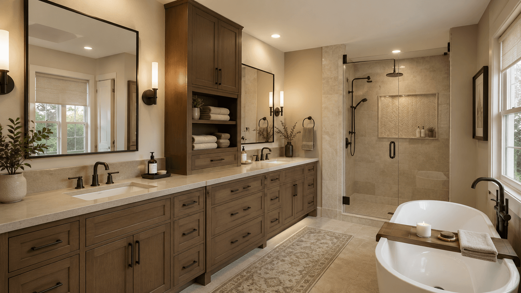 Primary bathroom concept rendering